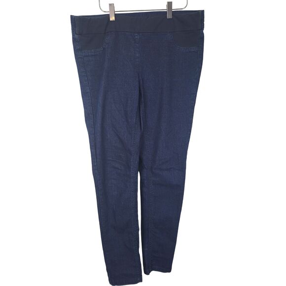 Asos Maternity Jeans 10 Womens Elastic Waist Dark Wash Skinny Leg Bottoms - Picture 1 of 5